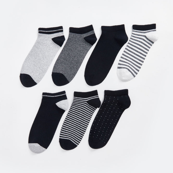 Moudda LC Waikiki - Chaussettes pour sneakers Homme Fil mélangé teint - Tunisie 1