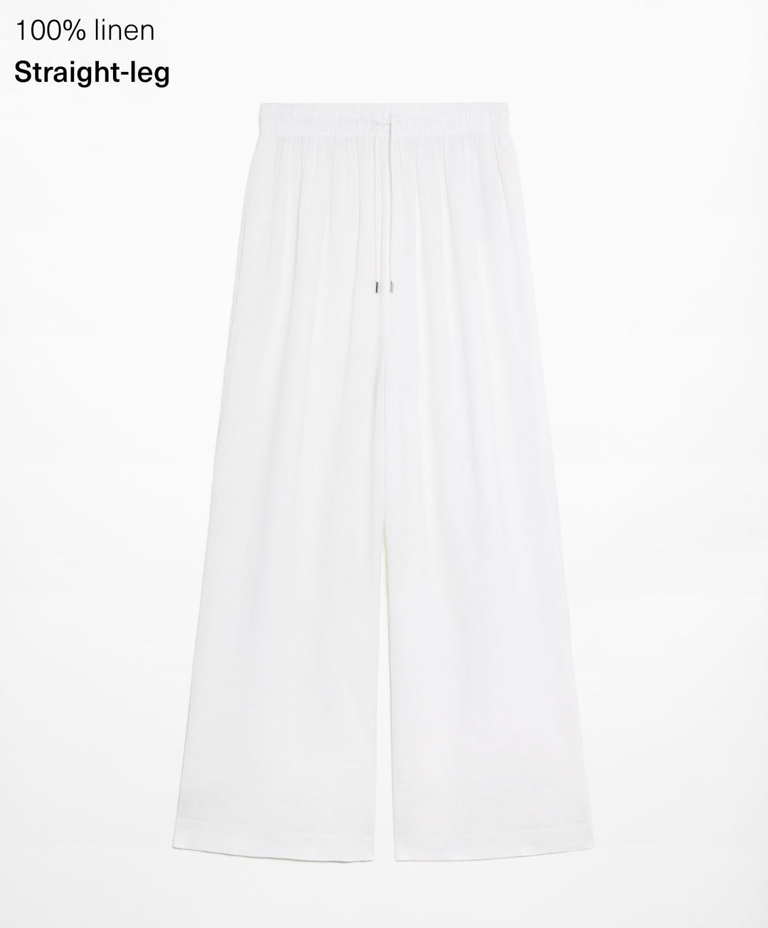 Moudda Oysho - Pantalon 100% Lin avec Ouvertures Latérales Taille Moyenne - Tunisie 1