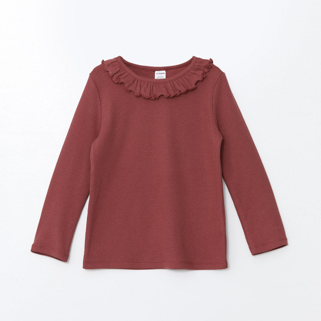 Moudda LC Waikiki - Pack body jersey manches longues Fille Imprimé écru - Tunisie 2