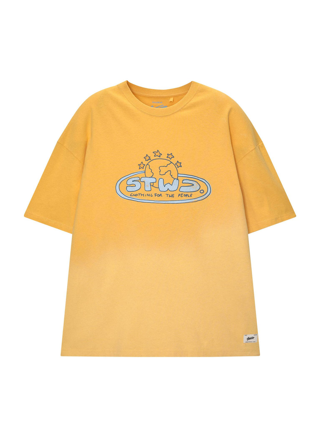 Moudda PULL & BEAR - T-Shirt STWD Lavé Dégradé Orange - Tunisie 6