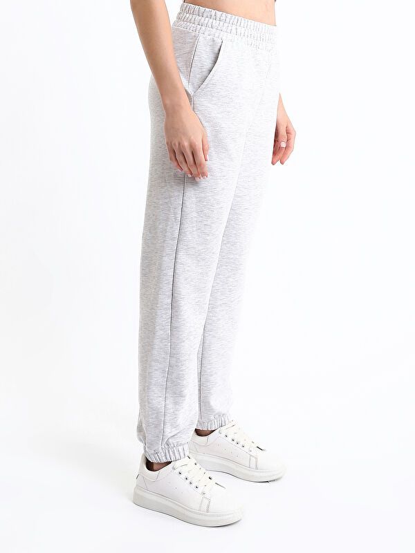 Moudda LC Waikiki - Pantalon en jersey Femme Mélange de gris - Tunisie 4