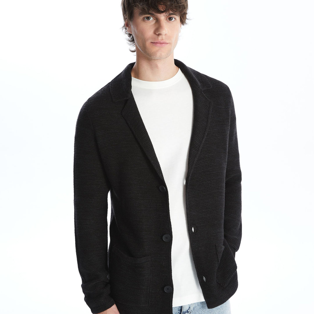 Moudda LC Waikiki - Cardigan en tricot Homme Noir - Tunisie 1