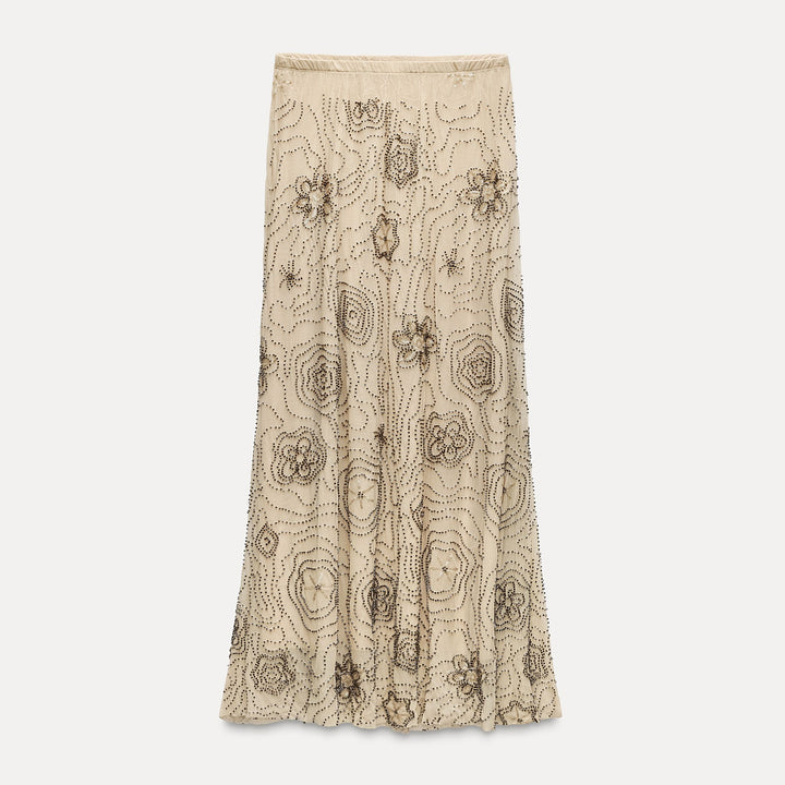 Moudda ZARA - Jupe mi-longue brodée - Tunisie 2