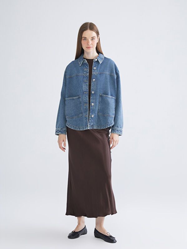 Moudda LC Waikiki - Veste en jean tissée cv pour Femmes - Tunisie 2