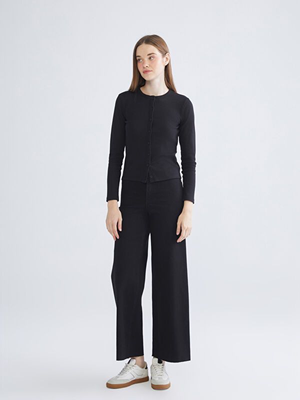 Moudda LC Waikiki - Pantalon jean tissé basique Femme Rodéo noir+m - Tunisie 1