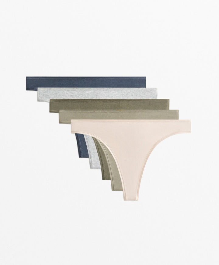 Moudda Oysho - Pack 5 Culottes Coton - Couleurs Deep Forest - Tunisie 1