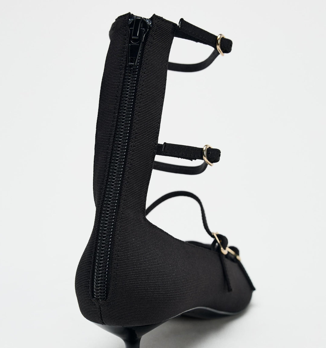 Moudda ZARA - Chaussures talon tissu boucles - Tunisie 4