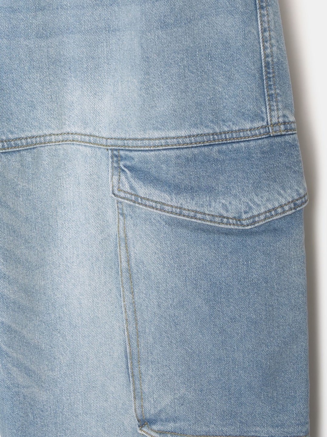 Moudda PULL & BEAR - Pantalon Denim Cargo Superbaggy Ceinture Élastique - Tunisie 5