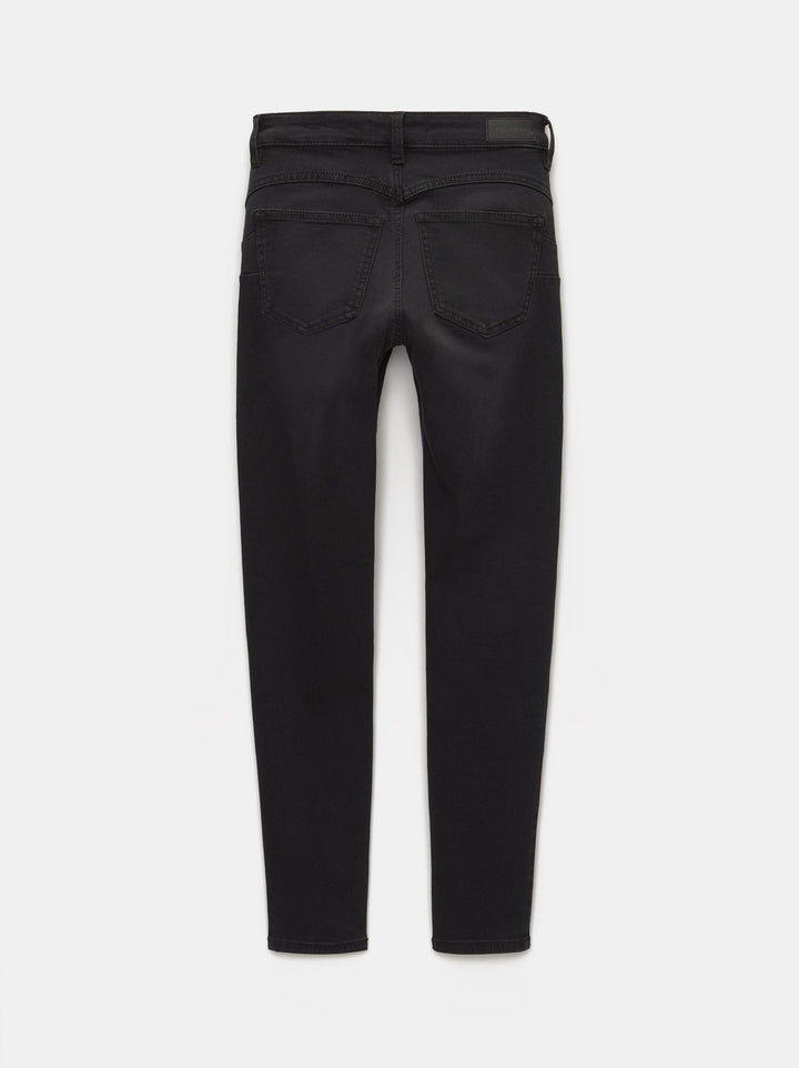 Moudda PULL & BEAR - Pantalon Denim Push Up Tir Moyen Noir - Tunisie 1