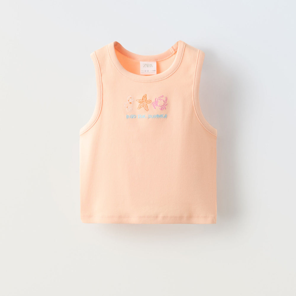 Moudda ZARA - T-shirt fille top brodé - Tunisie 2