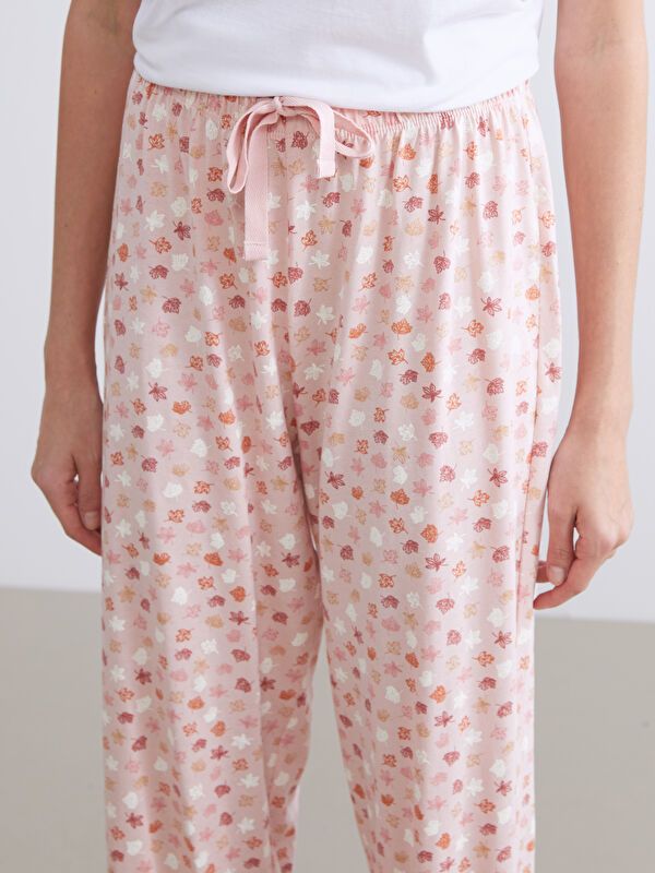 Moudda LC Waikiki - Bas de pyjama en jersey Femme Orange pâle à travers - Tunisie 3