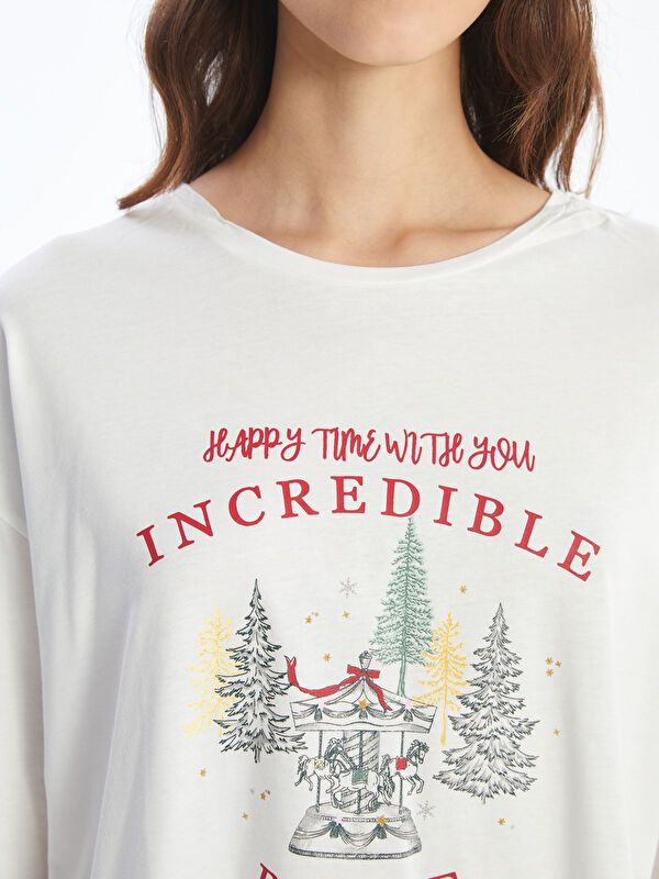 Moudda LC Waikiki - Pyjama en jersey à manches longues pour Femmes - Tunisie 3