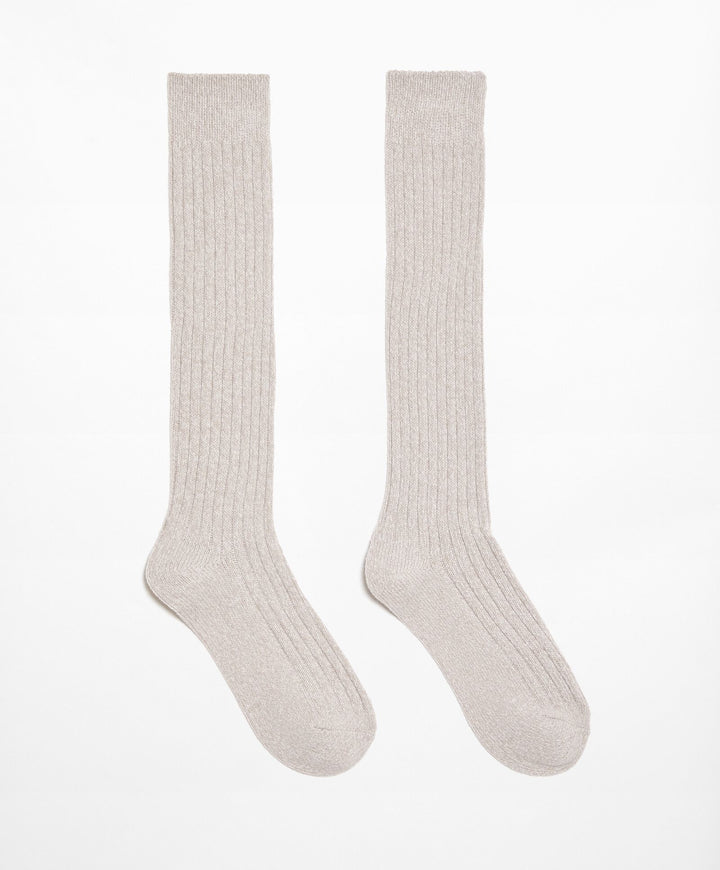 Moudda Oysho - Chaussettes Genou Supersoft Côtelées - Tunisie 4