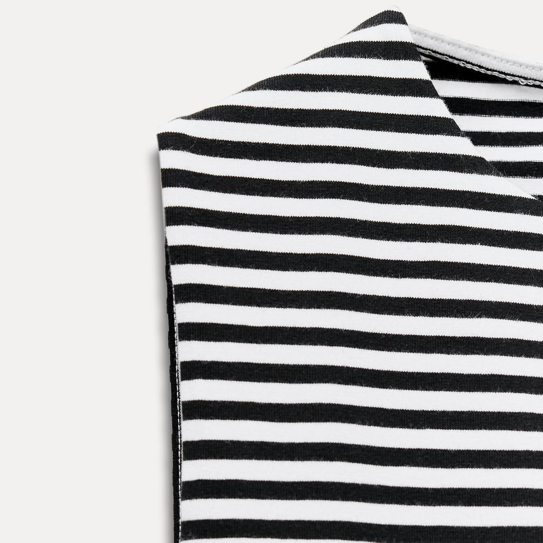 Moudda ZARA - T-shirt coton élasthanne, col rond, court, manches courtes - Tunisie 4