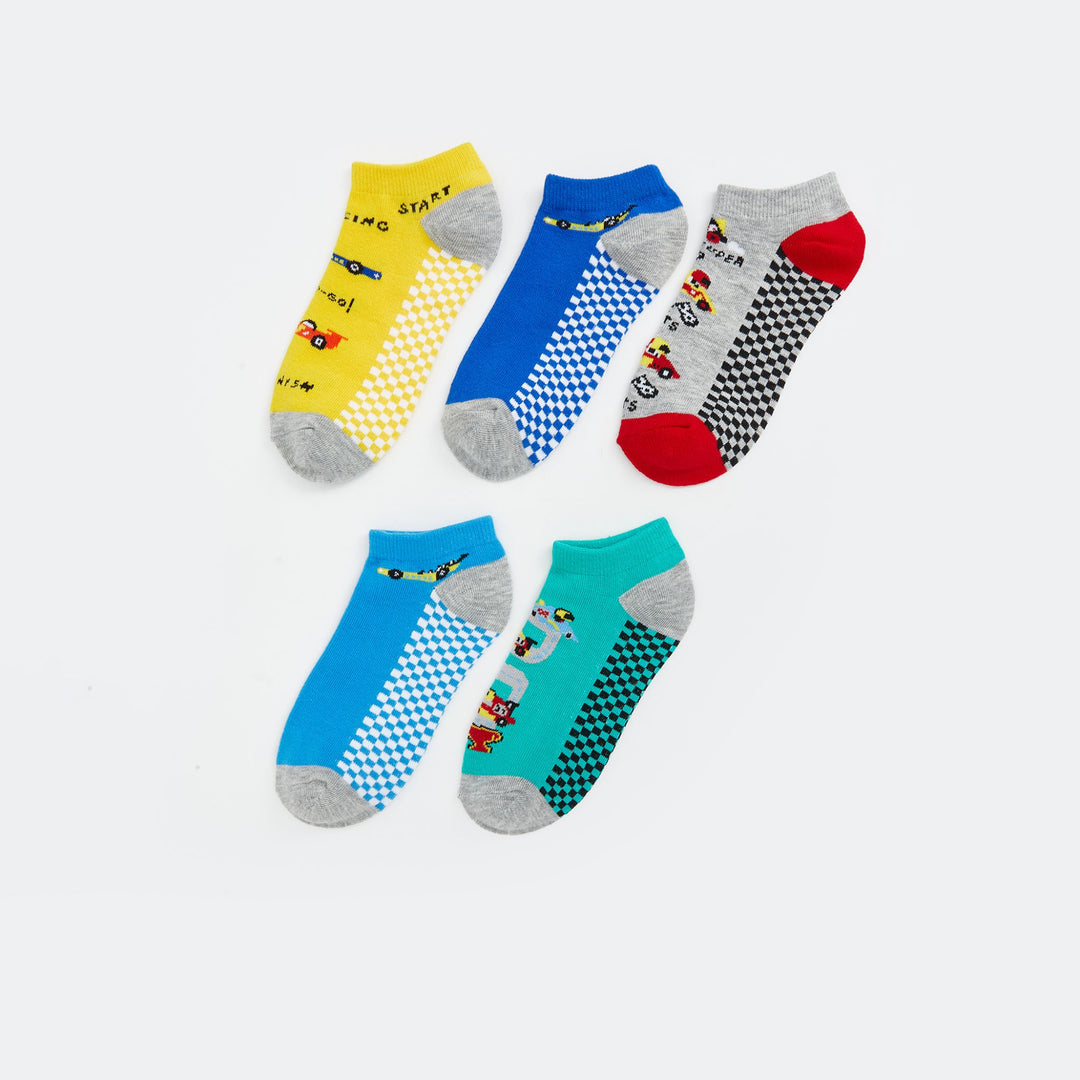 Moudda LC Waikiki - Chaussettes pour sneakers Garçon Fil mélangé teint - Tunisie 1