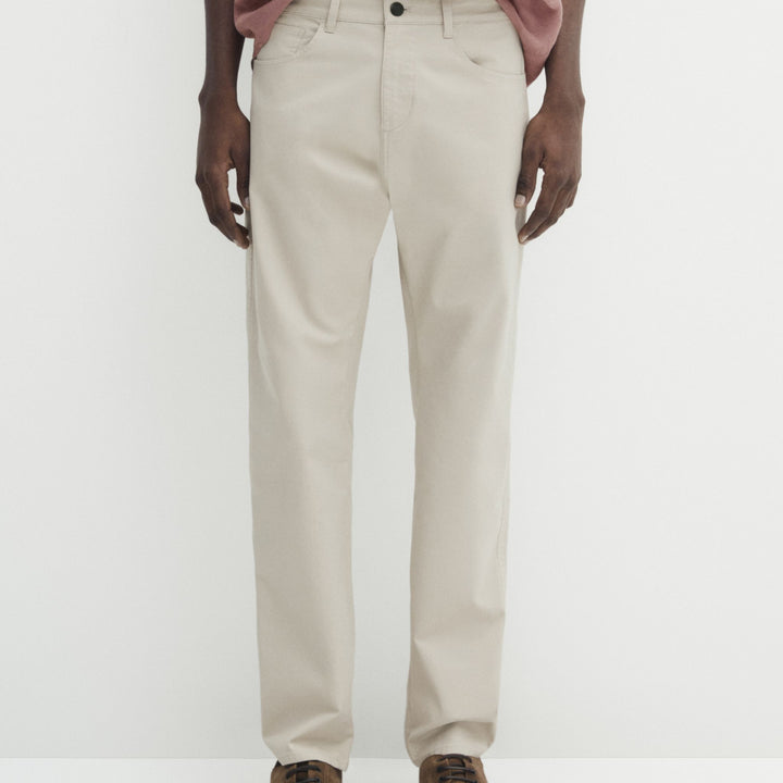 Moudda Massimo Dutti - Pantalon jean micro-structure coupe slim - Tunisie 7