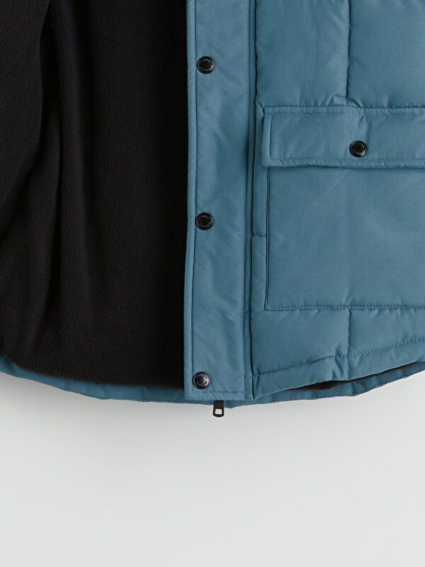 Moudda LC Waikiki - Manteau matelassé en nylon Garçon Indigo - Tunisie 3