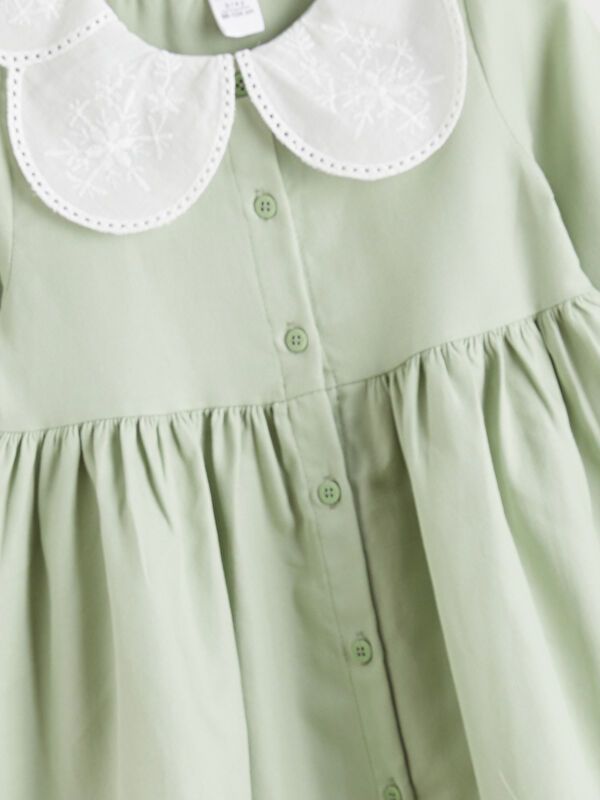 Moudda LC Waikiki - Robe tissée manches longues Fille Vert clair - Tunisie 2