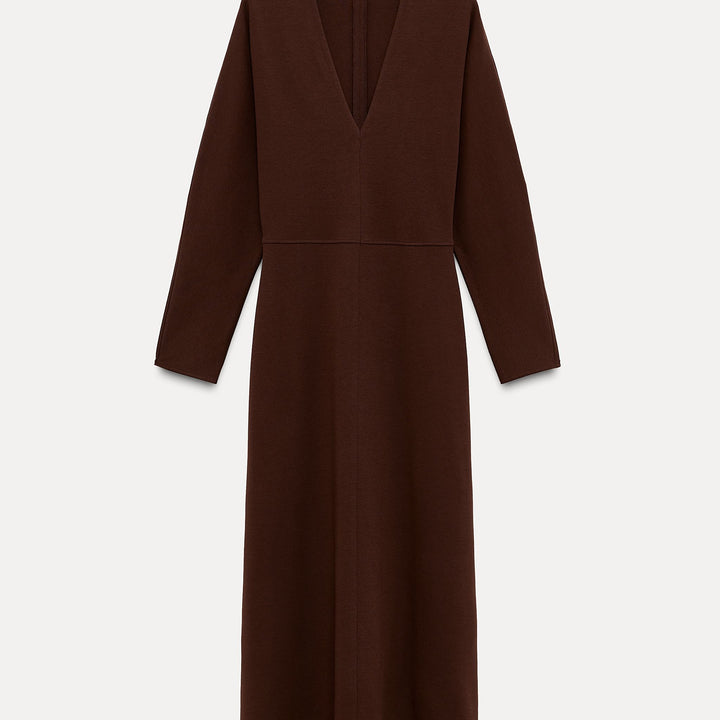 Moudda ZARA - Robe Midi Interlock - Découpes Ajustées - Tunisie 1