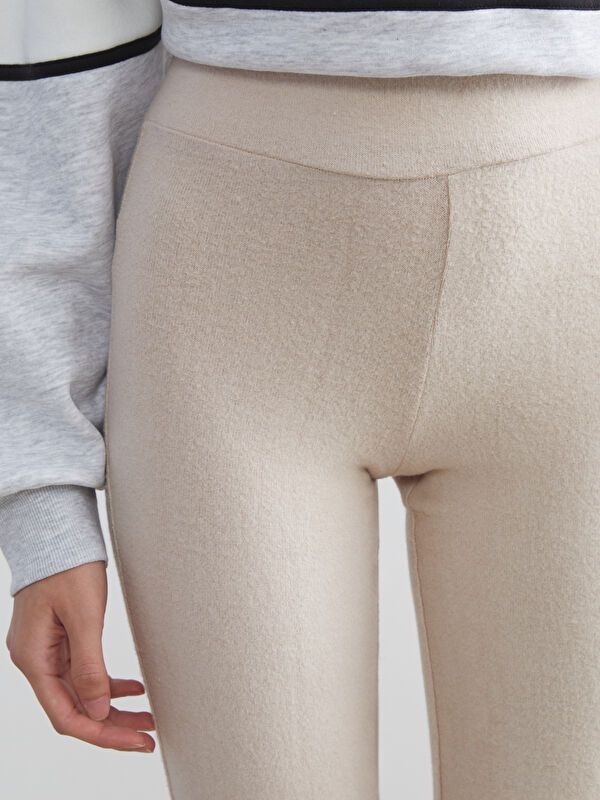 Moudda LC Waikiki - Pantalon en jersey Femme Mélange beige - Tunisie 3