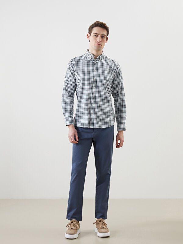 Moudda LC Waikiki - Chemise à carreaux manches longues en tissu pour Homme - Tunisie 2