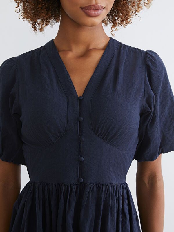 Moudda LC Waikiki - Robe manches courtes en tissu pour Femme - Tunisie 3