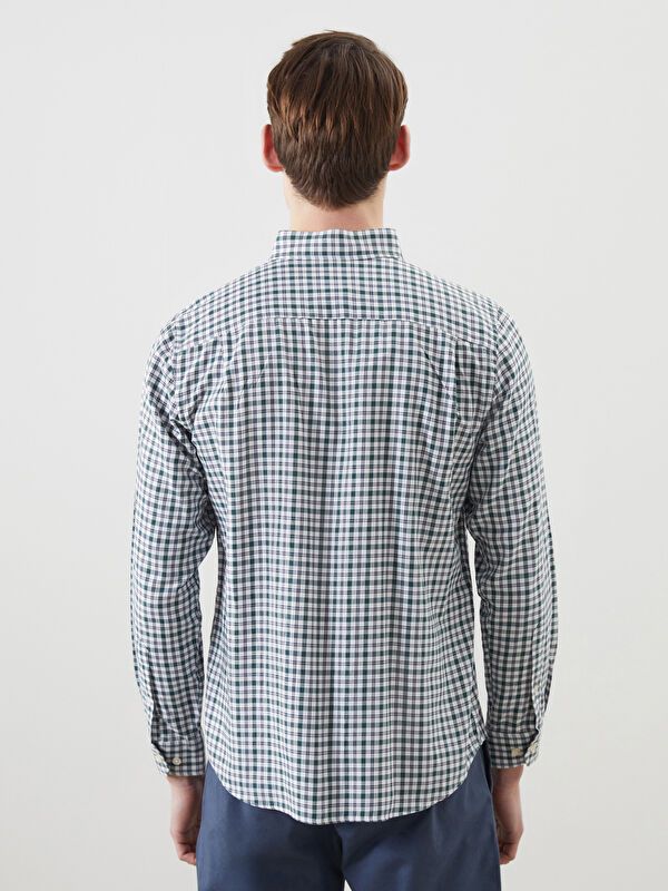 Moudda LC Waikiki - Chemise à carreaux manches longues en tissu pour Homme - Tunisie 4