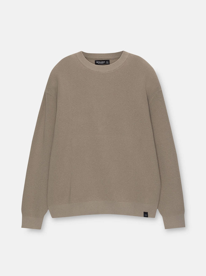 Moudda PULL & BEAR - Pull - Col Rond & Gaufré Basique - Tunisie 3