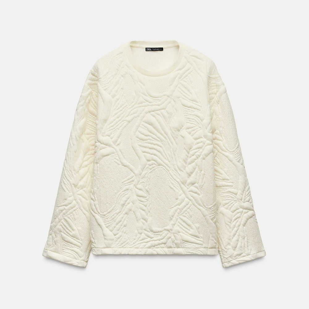 Moudda ZARA - Sweat Matelassé Col Rond - Tunisie 2