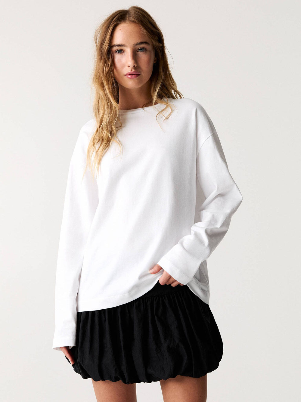 Moudda PULL & BEAR - T-Shirt Basique Oversize - Manches Longues - Tunisie 2