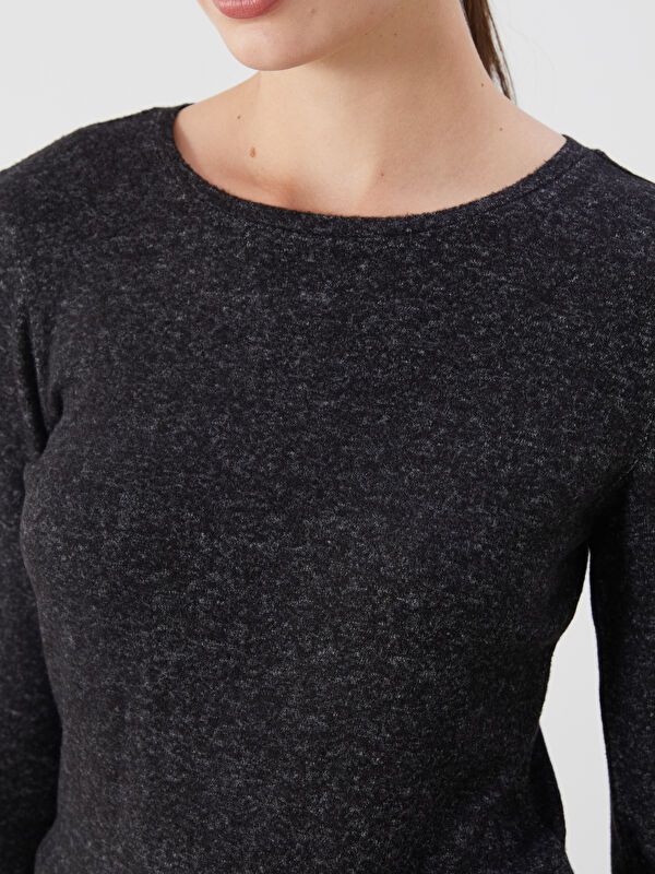 Moudda LC Waikiki - Body jersey manches longues Femme Noir - Tunisie 3