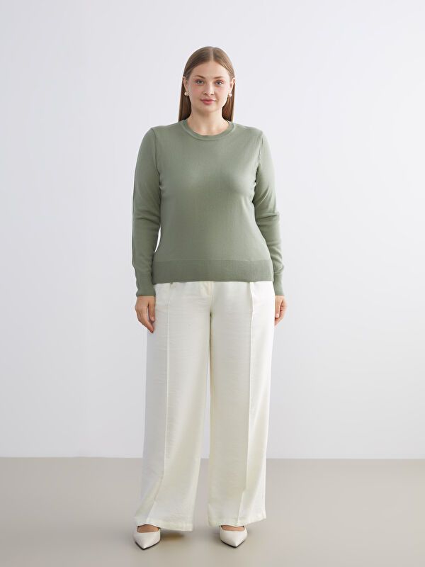 Moudda LC Waikiki - Pull tricot maternité Femme Vert olive - Tunisie 2
