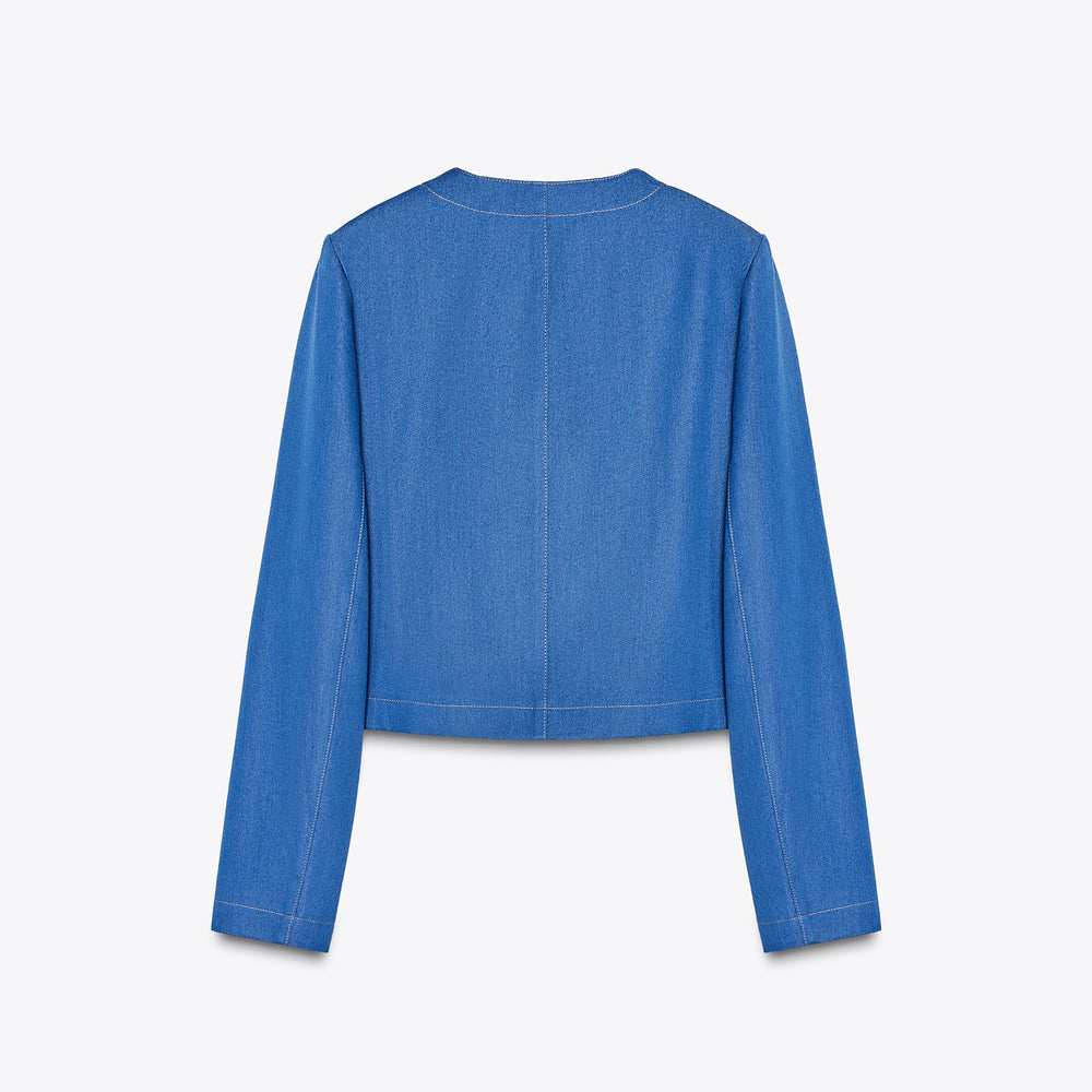 Moudda ZARA - Ensemble Blazer - Col Rond & Indigo - Tunisie 2