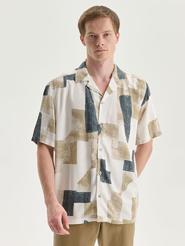 Moudda LC Waikiki - Chemise imprimée manches courtes en tissu tissé pour Homme - Tunisie 1
