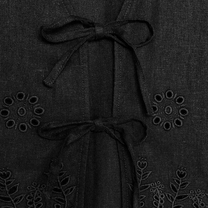 Moudda ZARA - Gilet Lin - Brodé (Noir) - Tunisie 3