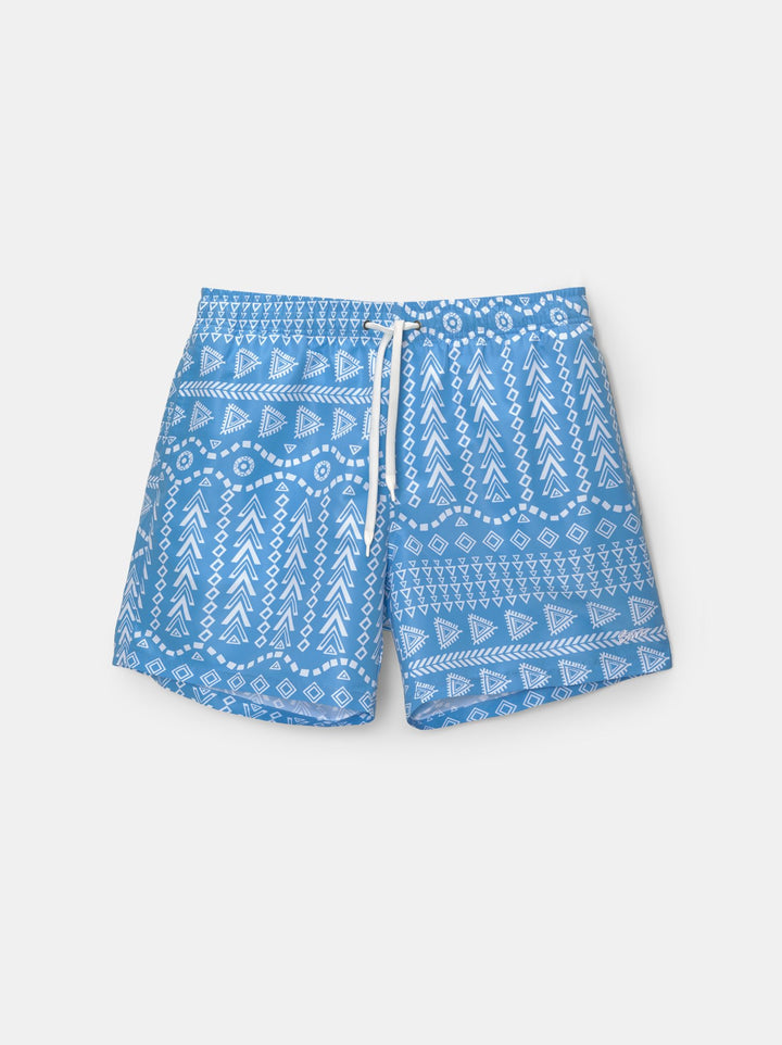 Moudda PULL & BEAR - Maillot de Bain Imprimé Symboles Éthniques Bleu - Tunisie 2