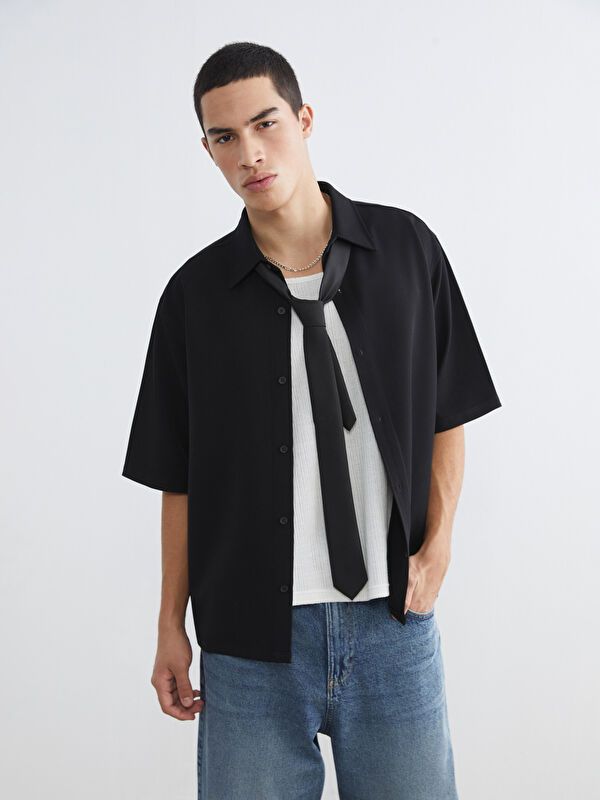 Moudda LC Waikiki - Chemise manches courtes en tissu pour Homme - Tunisie 1