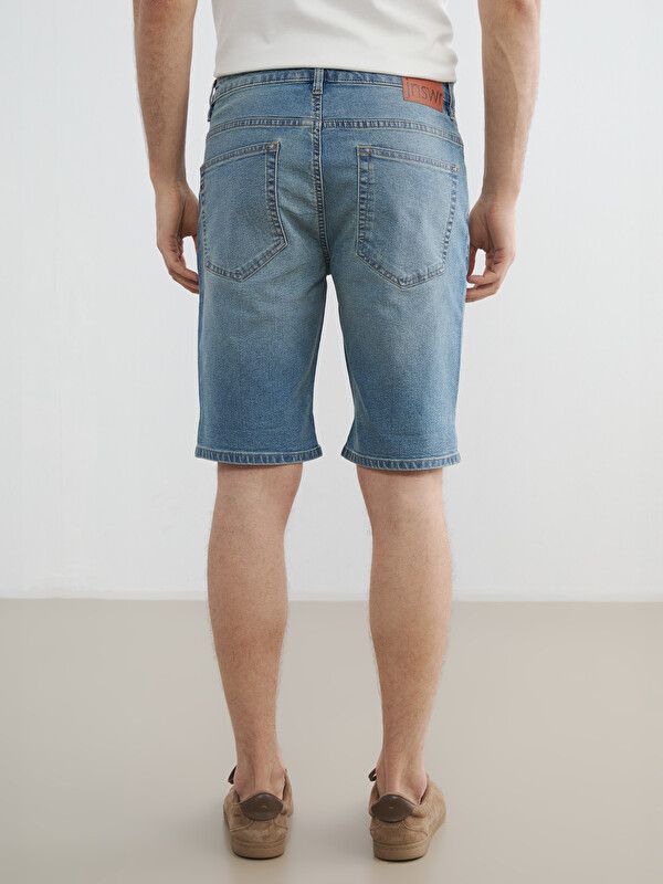 Moudda LC Waikiki - Bermuda en denim pour Homme couleur Rodeo Bleu indigo moyen - Tunisie 4