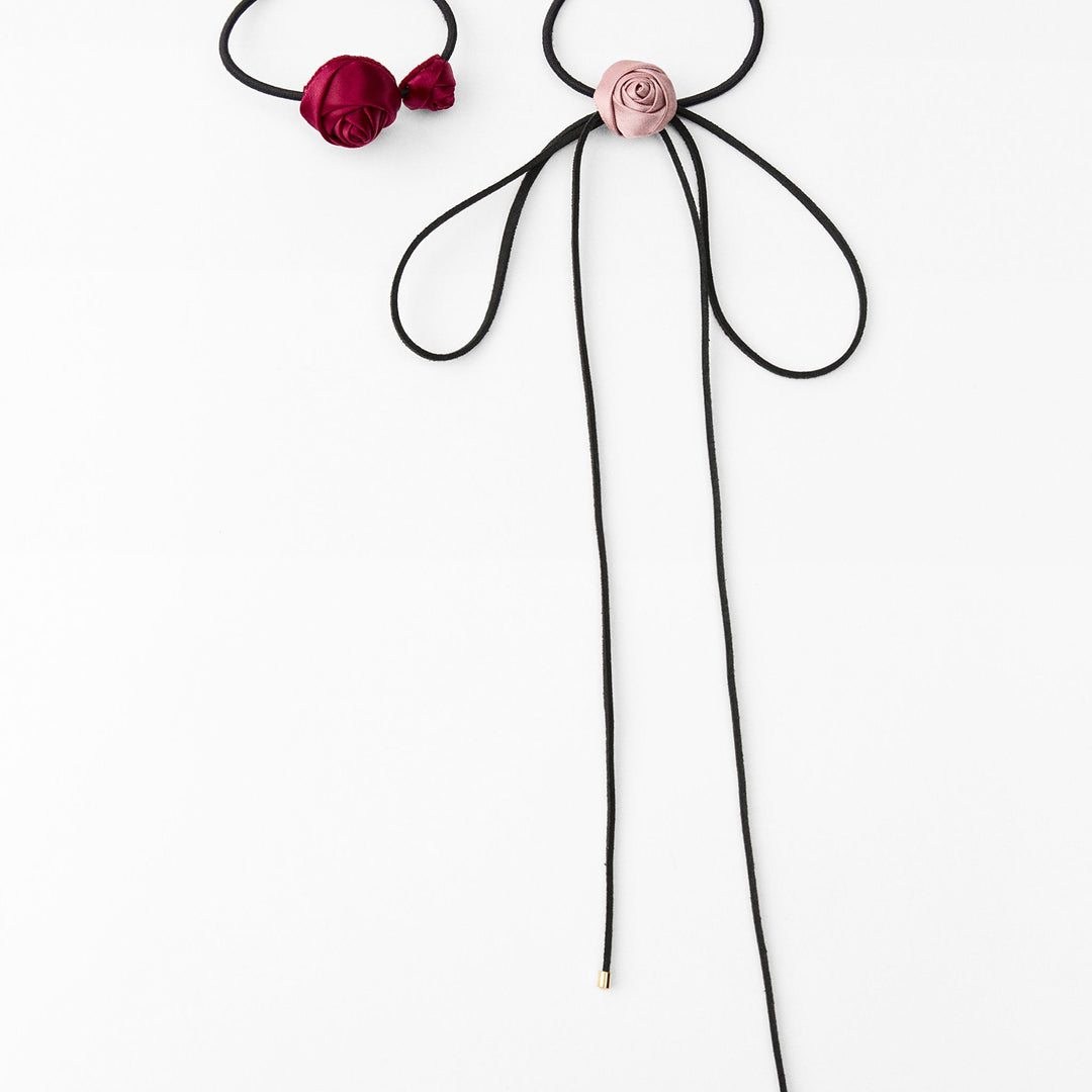 Moudda ZARA - Pack 2 élastiques nœud fleurs coquette - Tunisie 1