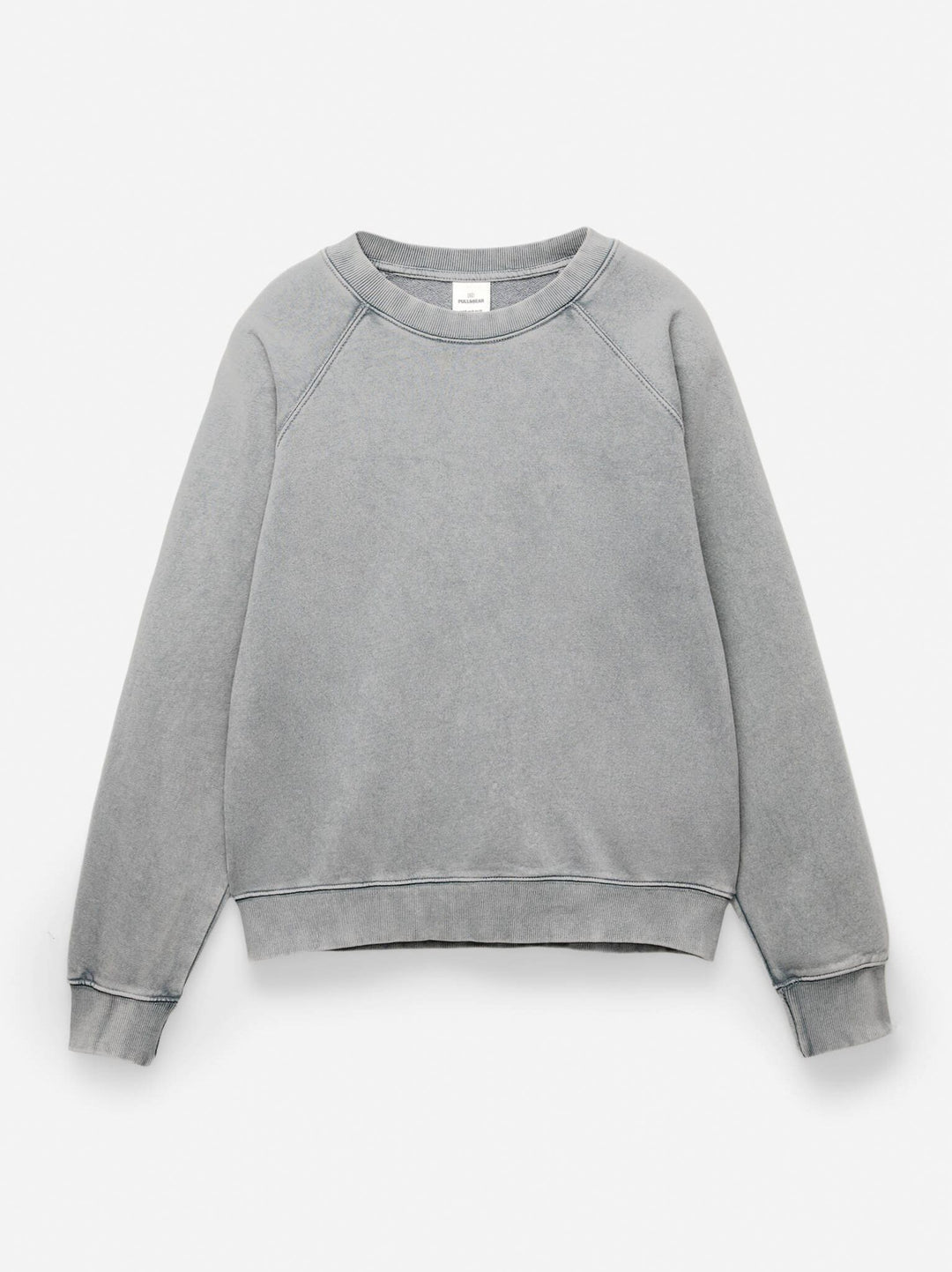 Moudda PULL & BEAR - Sweat Basique - Couture Raglan (Gris) - Tunisie 3