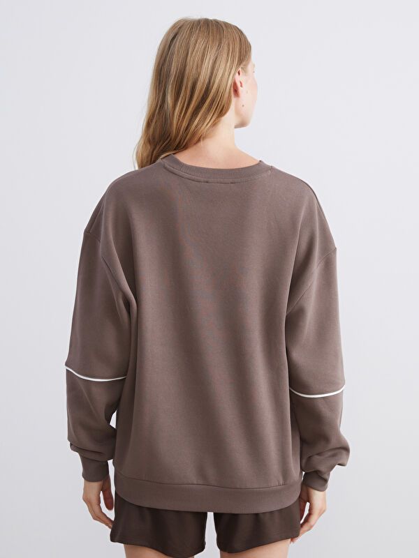 Moudda LC Waikiki - Sweatshirt en jersey Femme Brun - Tunisie 4