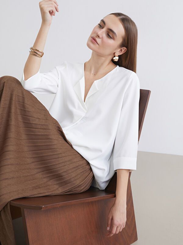 Moudda LC Waikiki - Chemisier (blouse) manches longues en tissu - Tunisie 1