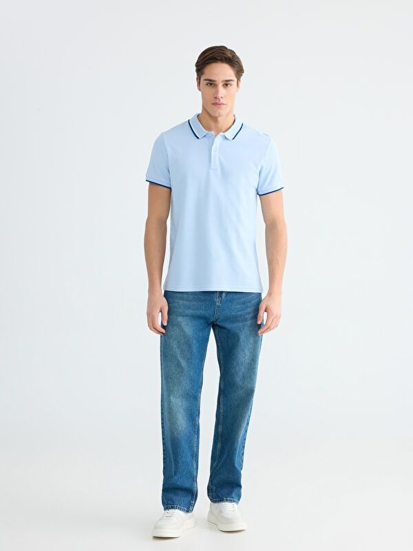 Moudda LC Waikiki - T-shirt col polo basique manches courtes en jersey pour Homme - Tunisie 2