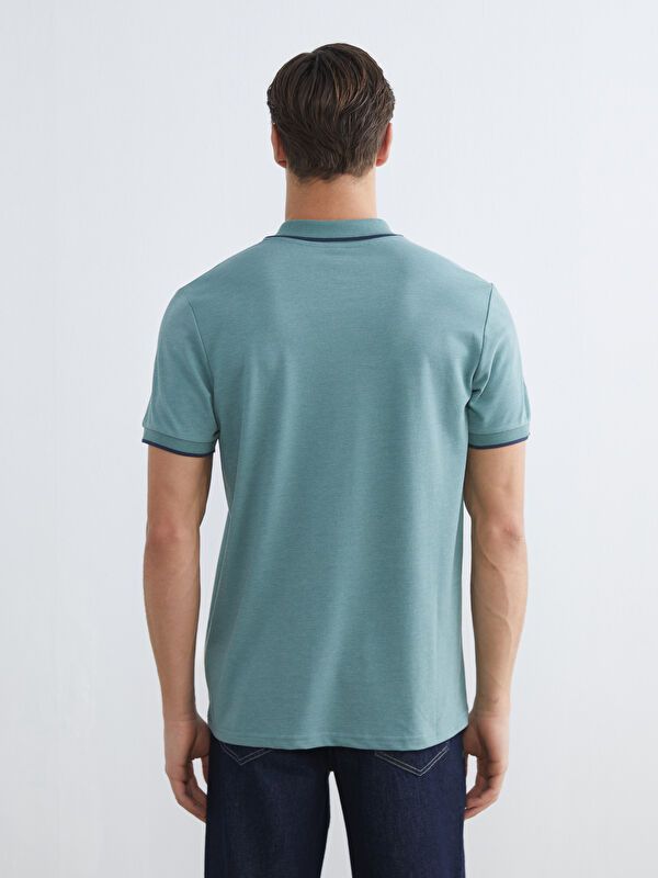Moudda LC Waikiki - T-shirt col polo basique manches courtes en jersey pour Homme - Tunisie 4