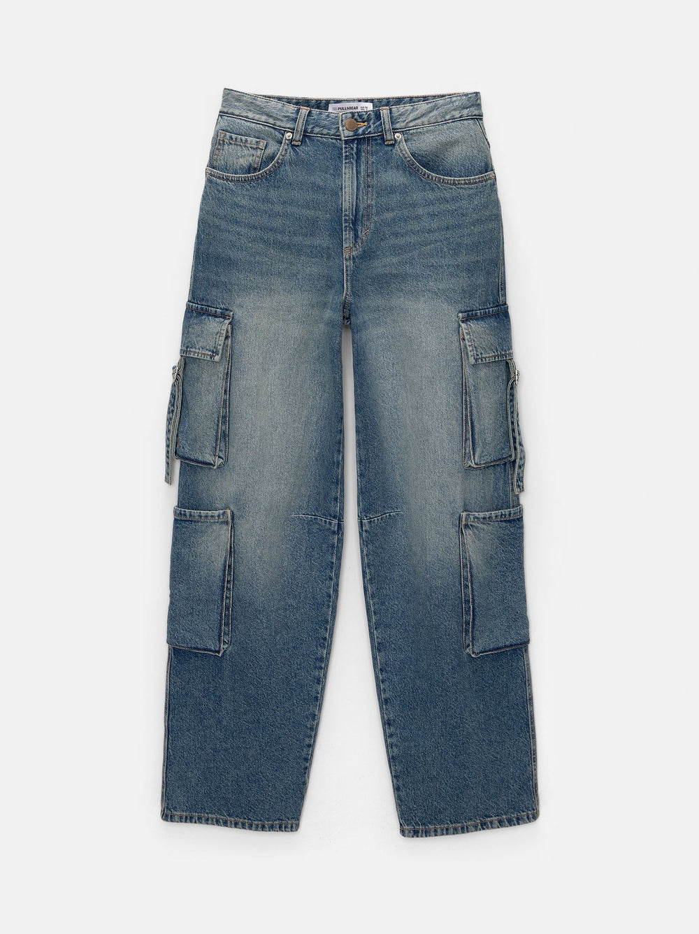 Moudda PULL & BEAR - Pantalon Denim Cargo Multi-Poches - Tunisie 2