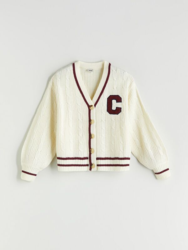 Moudda LC Waikiki - Cardigan en tricot Fille Ecru - Tunisie 1