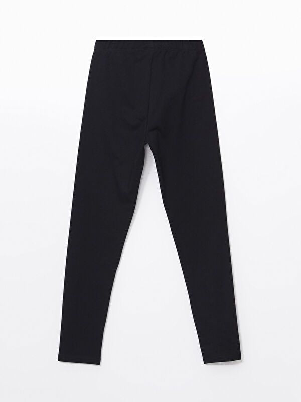 Moudda LC Waikiki - T-shirt jersey stretch basique Fille Noir - Tunisie 3