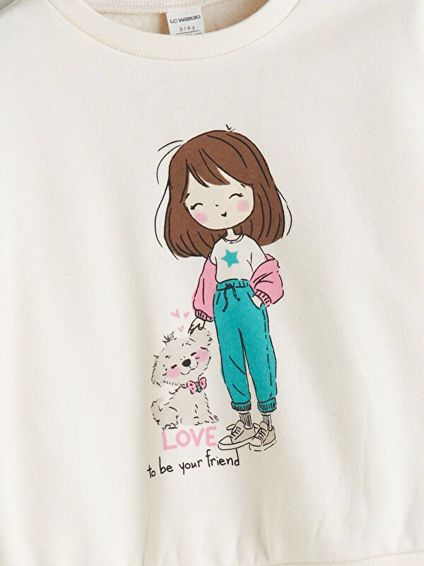 Moudda LC Waikiki - Ensemble jersey Fille Crème - Tunisie 3