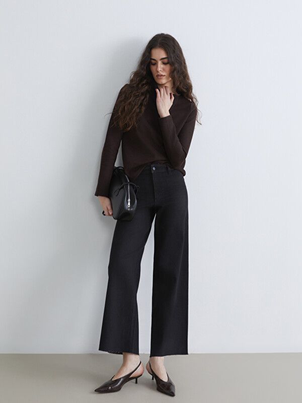 Moudda LC Waikiki - Jean basique en denim pour Femme couleur Rodeo noir - Tunisie 1