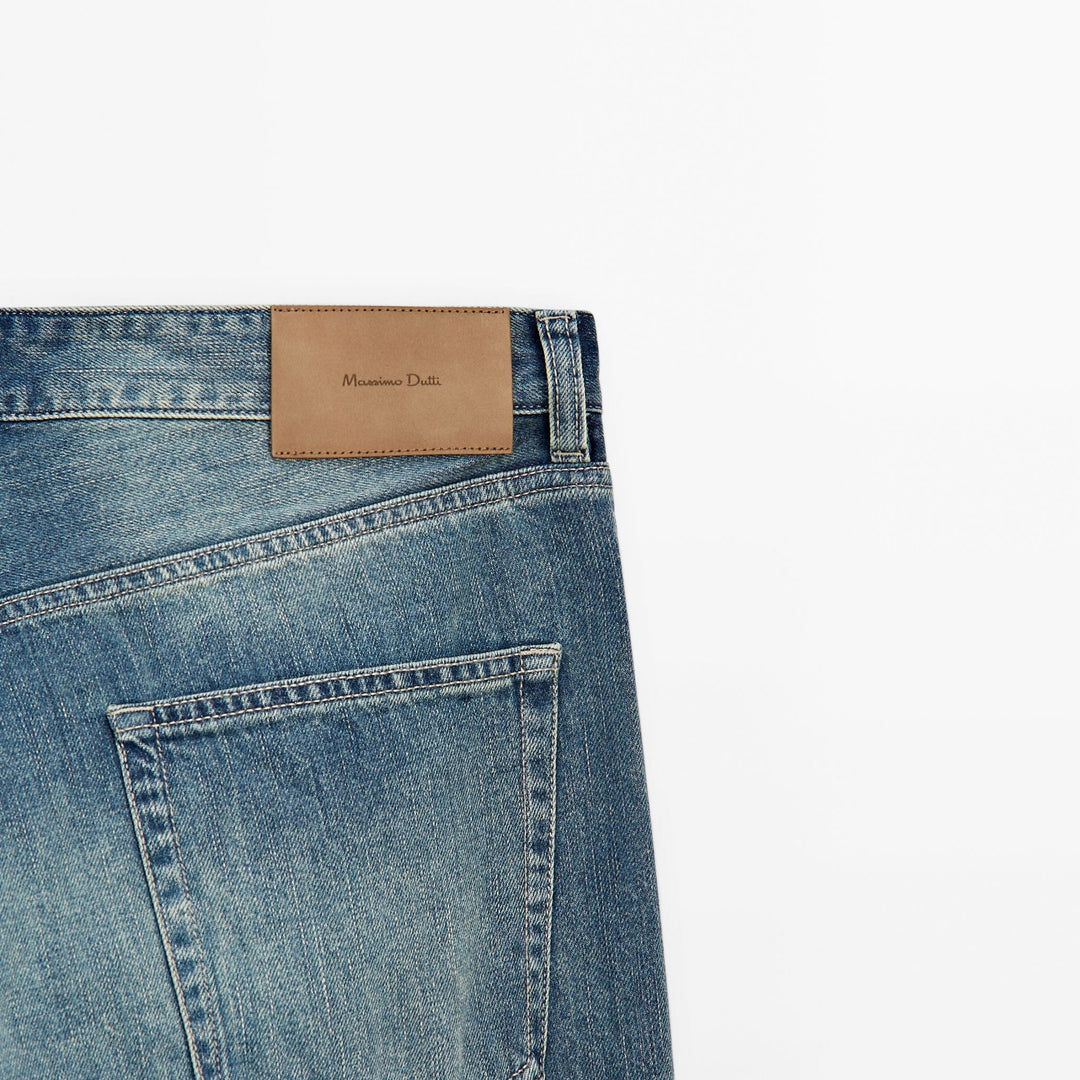 Moudda Massimo Dutti - Pantalon jean vintage selvedge coupe fuselée - Tunisie 7
